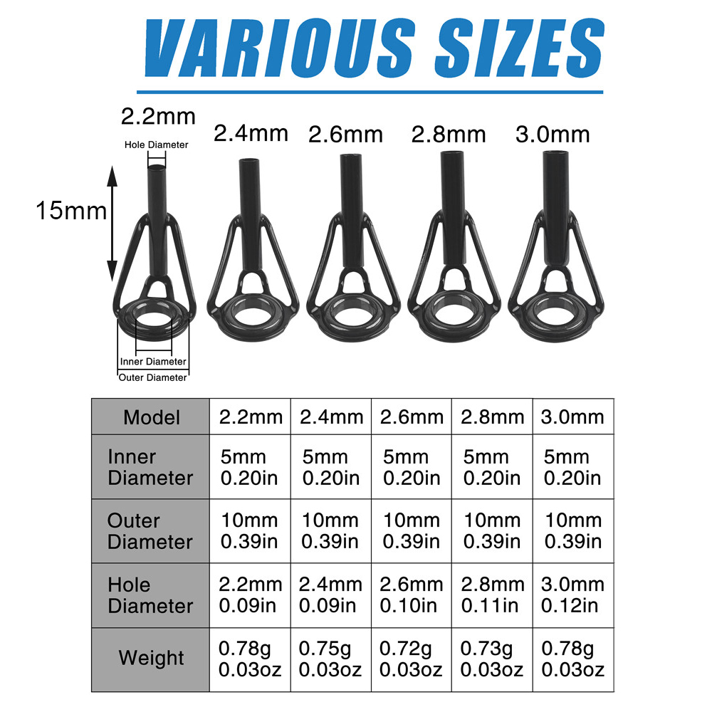 Fishing Rod Guides Fishing Rod - Fishing Rod Tip Replacement recension och pris