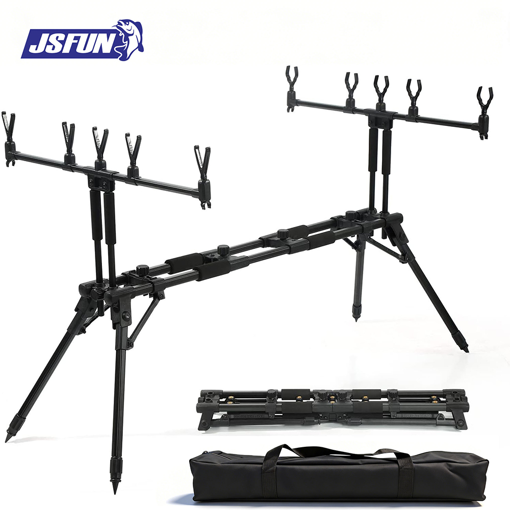 JSFUN  Adjustable 5-Rod Fishin - Fishing Rod Rack recension och pris