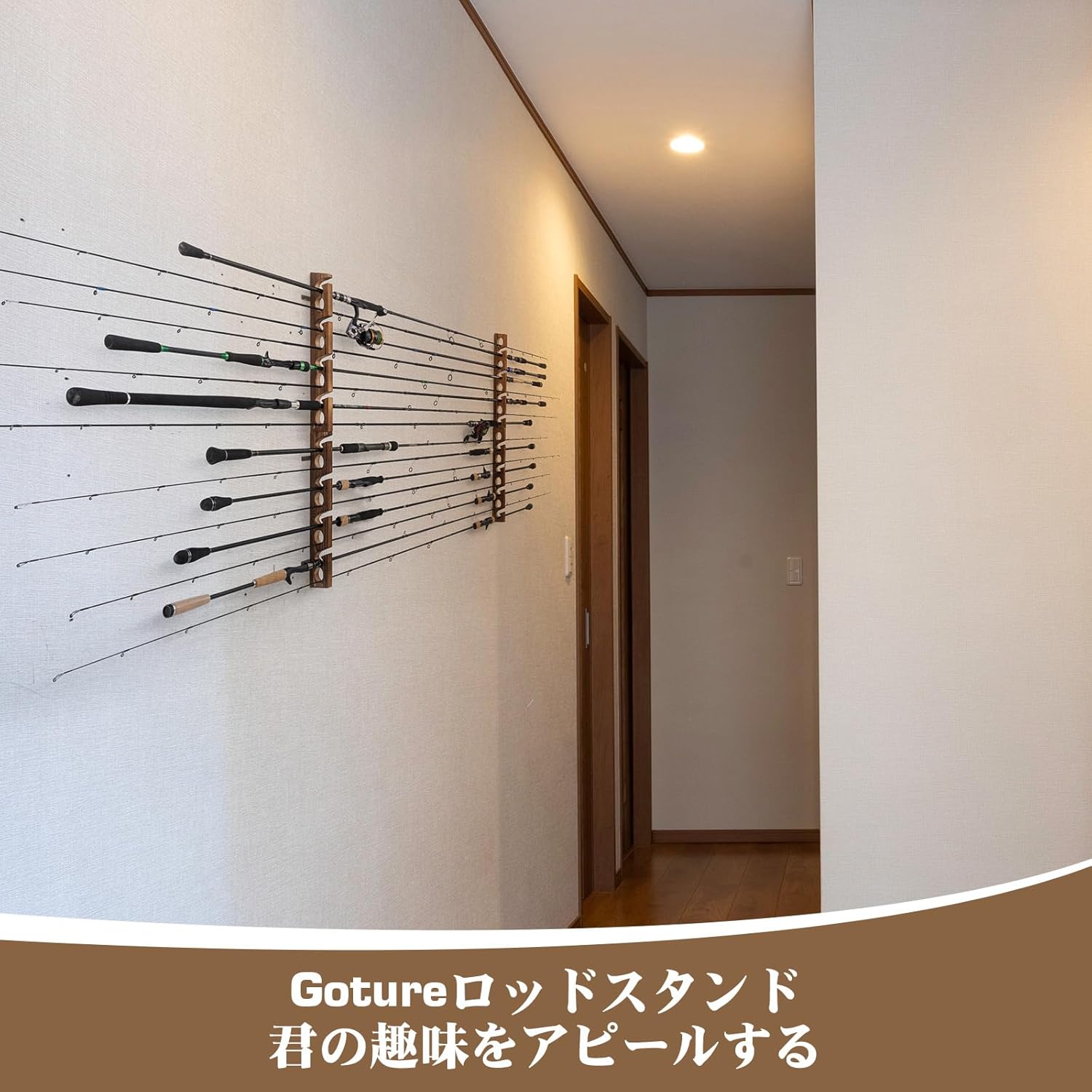 Goture Wood Fishing Rod Holder - Fishing Rod Rack recension och pris