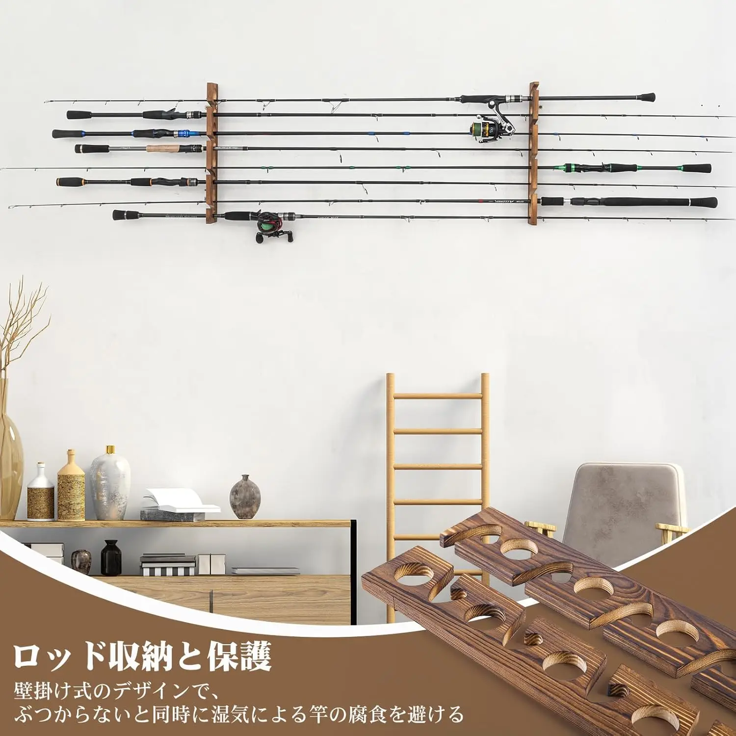 Goture Fishing Rod Holders wit - Fishing Rod Rack recension och pris