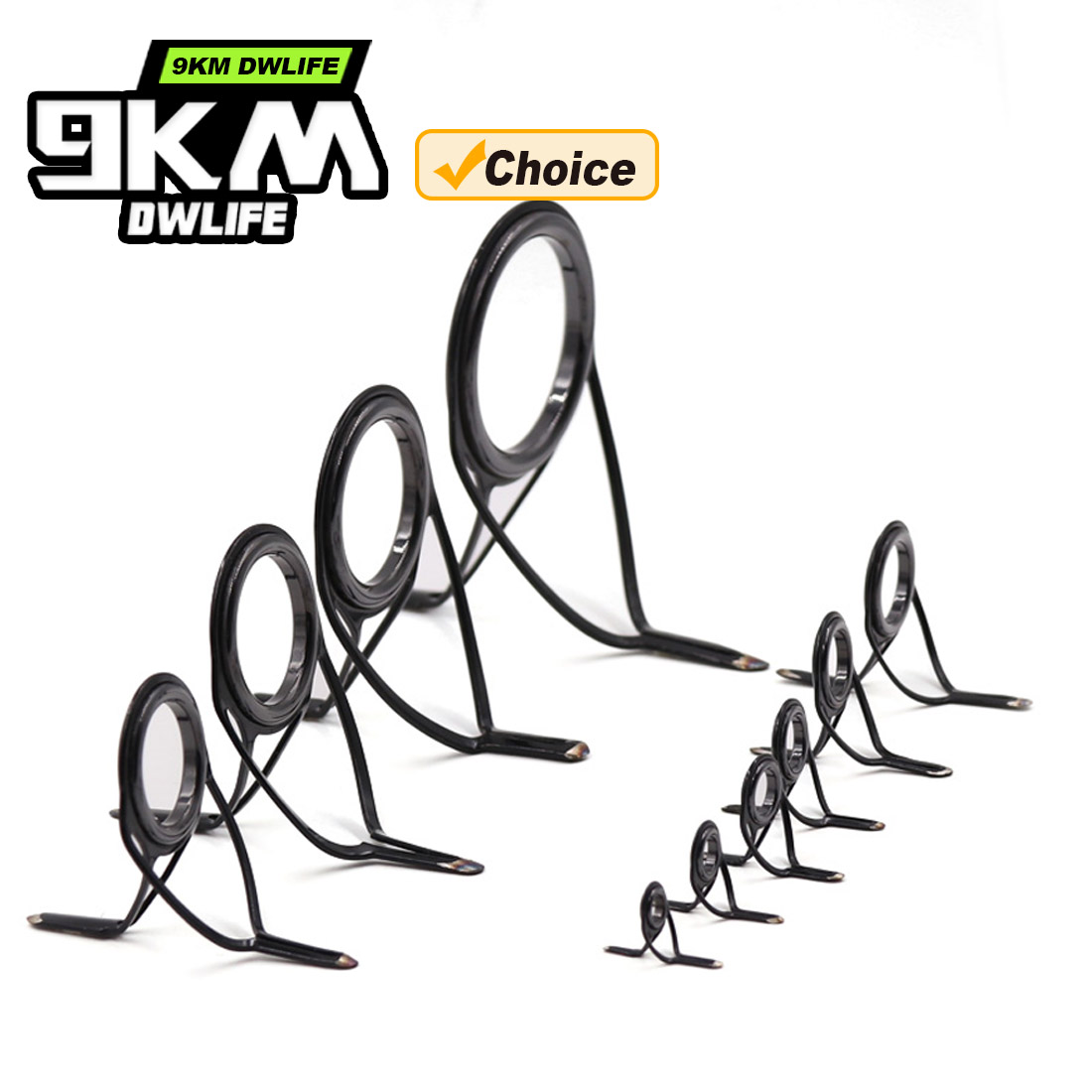 9KM OB Curved Rod Guide Kit 10 - Fishing Rod Repair Kit recension och pris