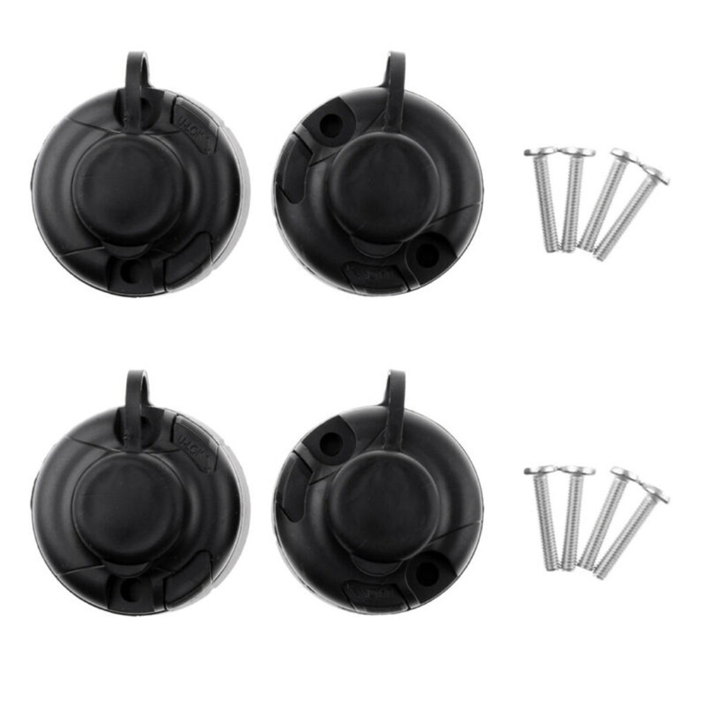 4Pcs Black ABS Fishing Rod Hol - Fishing Rod Boat recension och pris