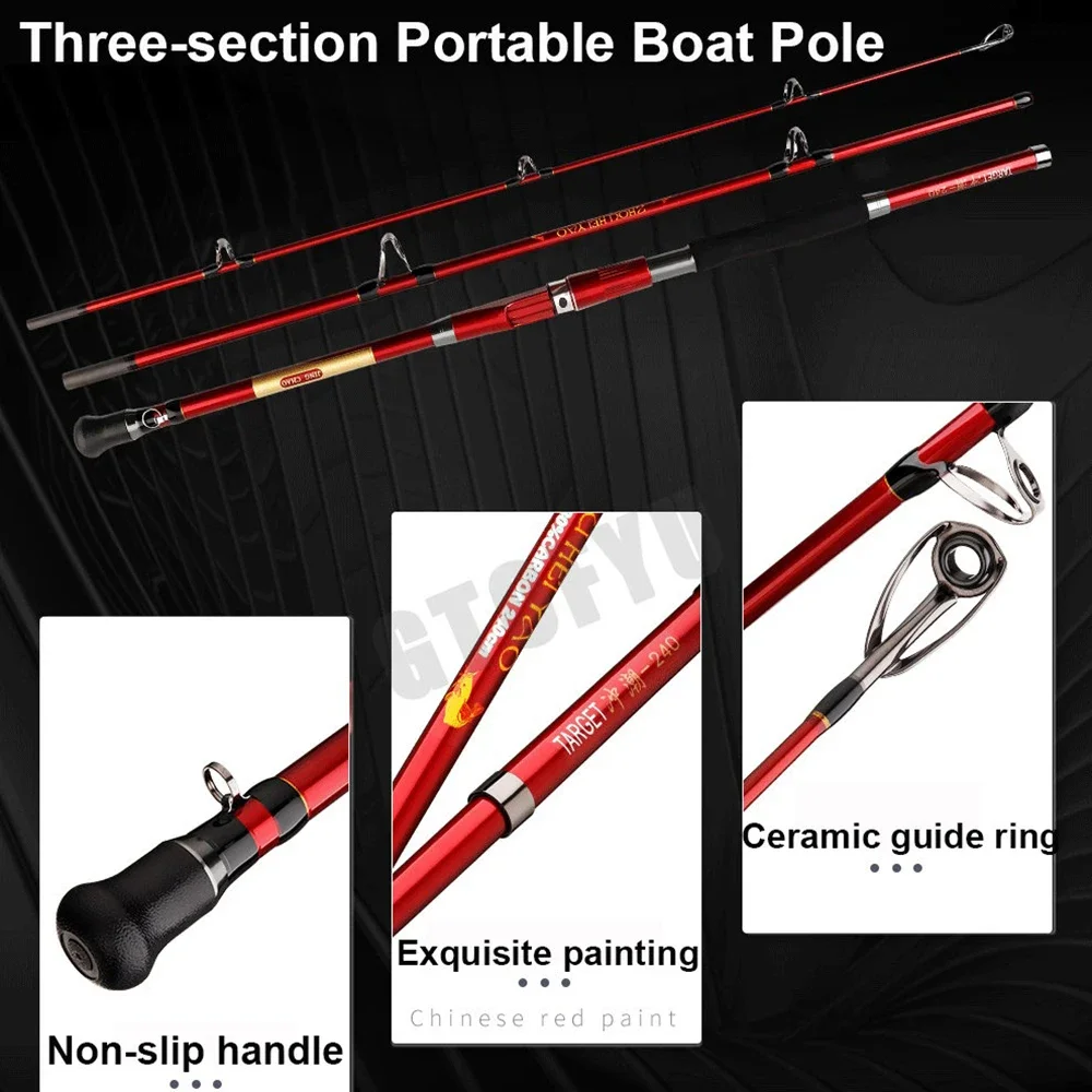 1.8M 2.1M  2.4M Portable 3-Pie - Fishing Rod Surf recension och pris