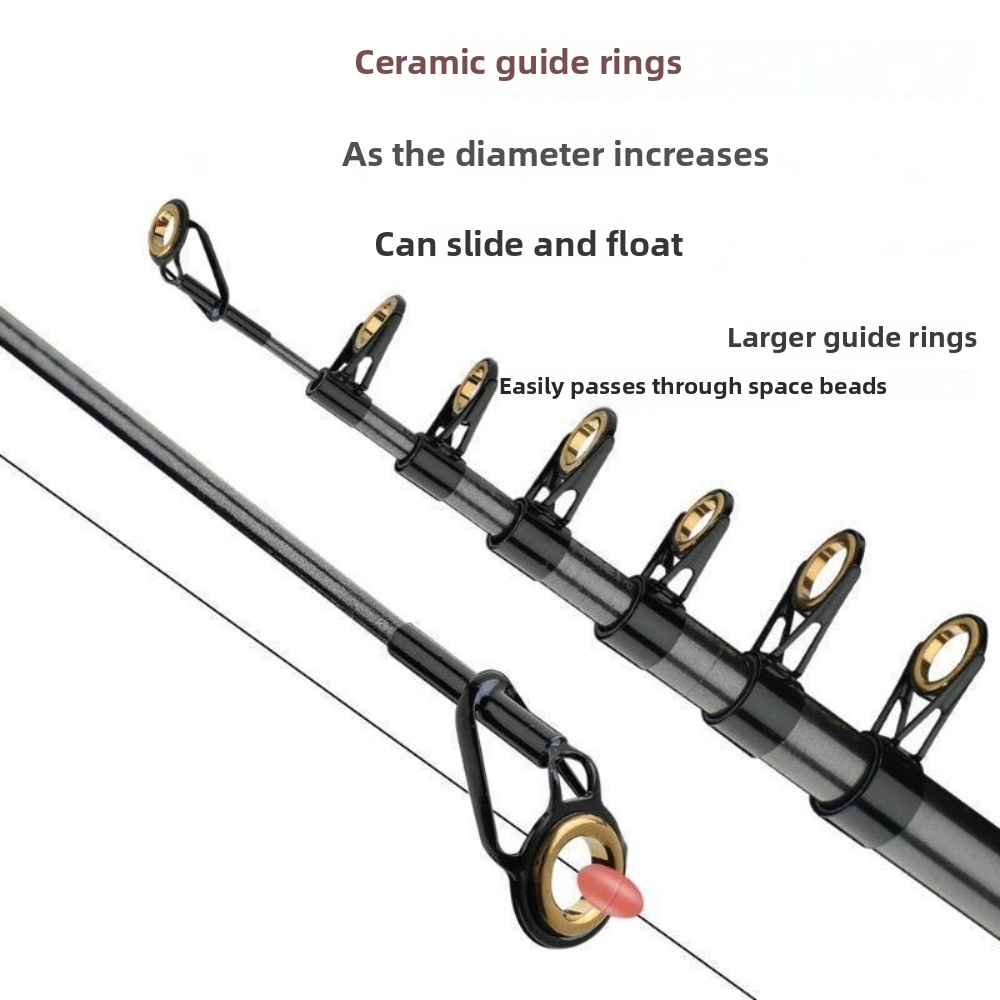 30T Carbon Fiber Retractable F - Fishing Rod Surf recension och pris